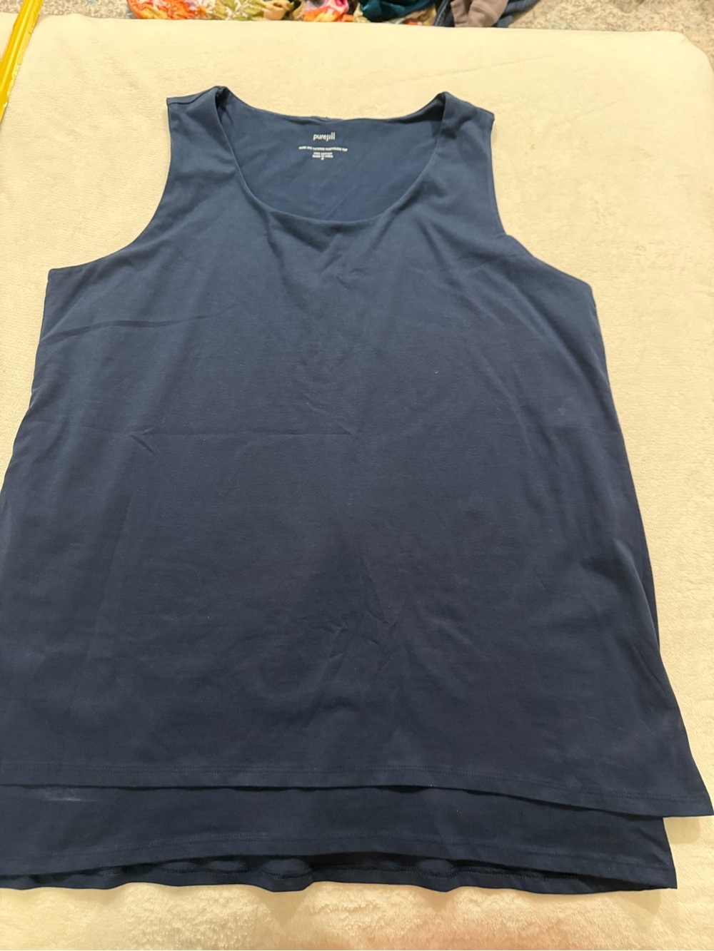 J Jill Blue Tank Top Women’s Medium Size D78